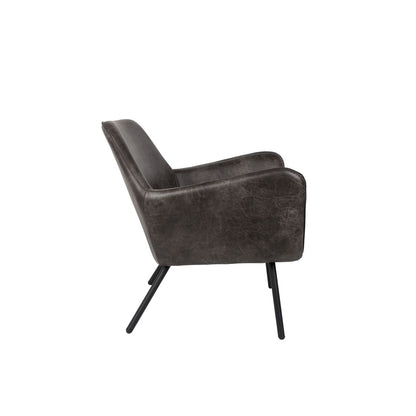 White Label Living Fauteuil Bon Donkergrijs - KwaliteitWonen.nl