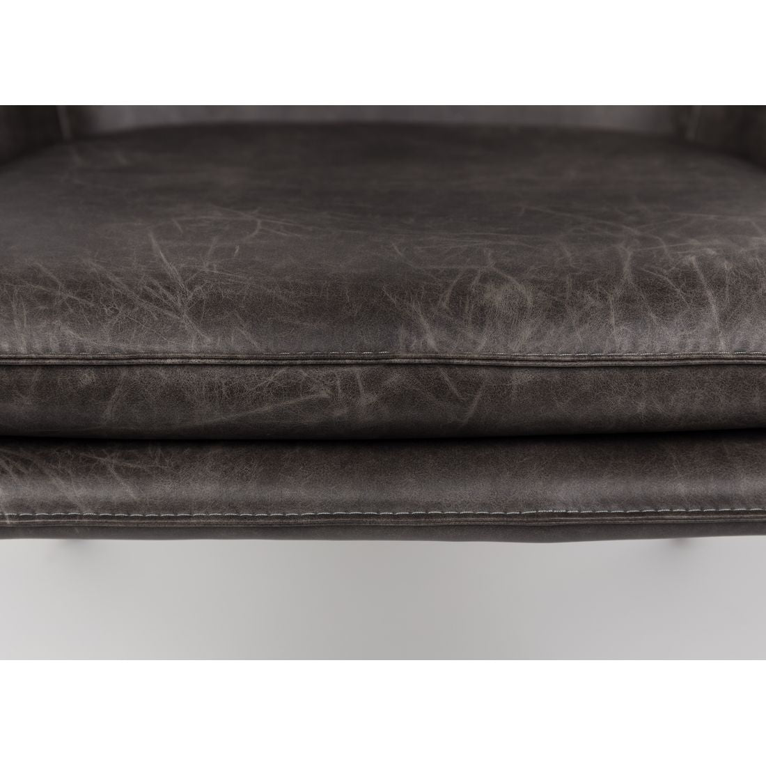 White Label Living Fauteuil Bon Donkergrijs - KwaliteitWonen.nl