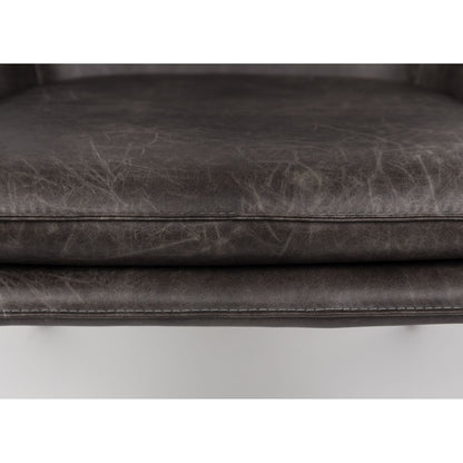 White Label Living Fauteuil Bon Donkergrijs - KwaliteitWonen.nl