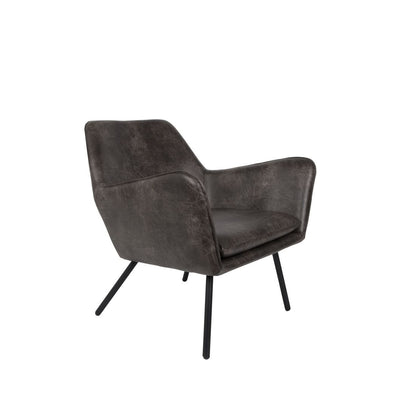 White Label Living Fauteuil Bon Donkergrijs - KwaliteitWonen.nl