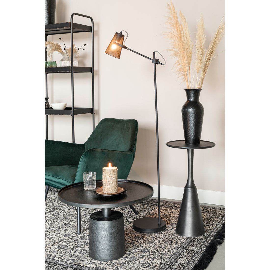 White Label Living Fauteuil Bon Velvet Groen - KwaliteitWonen.nl