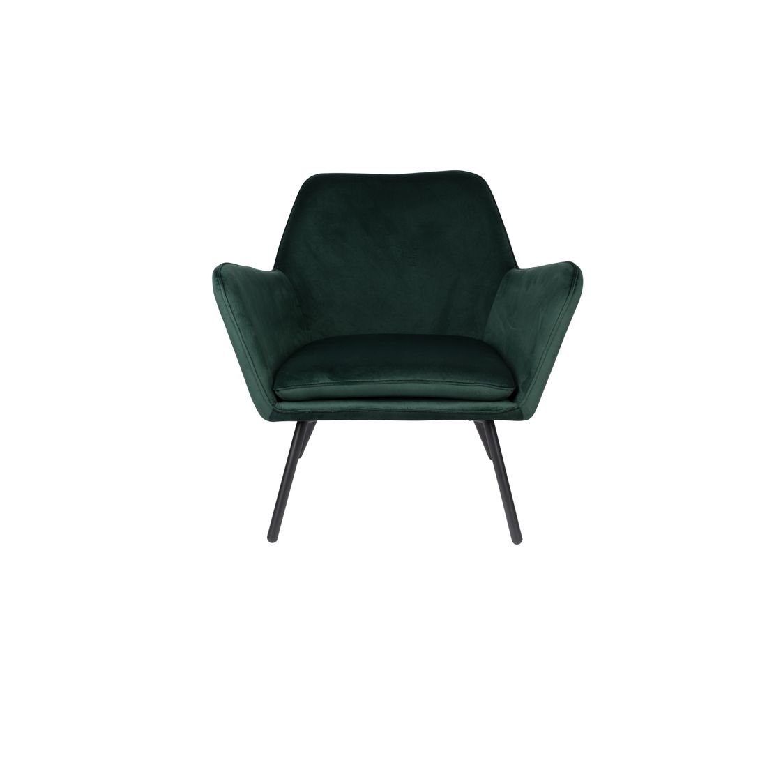 White Label Living Fauteuil Bon Velvet Groen - KwaliteitWonen.nl