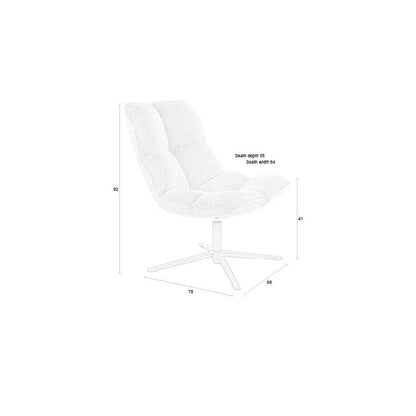 White Label Living Fauteuil Bros Wit - KwaliteitWonen.nl
