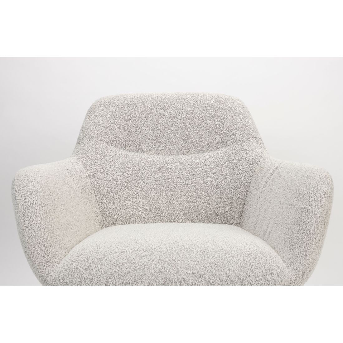 White Label Living Fauteuil Dude Boucle Beige - KwaliteitWonen.nl