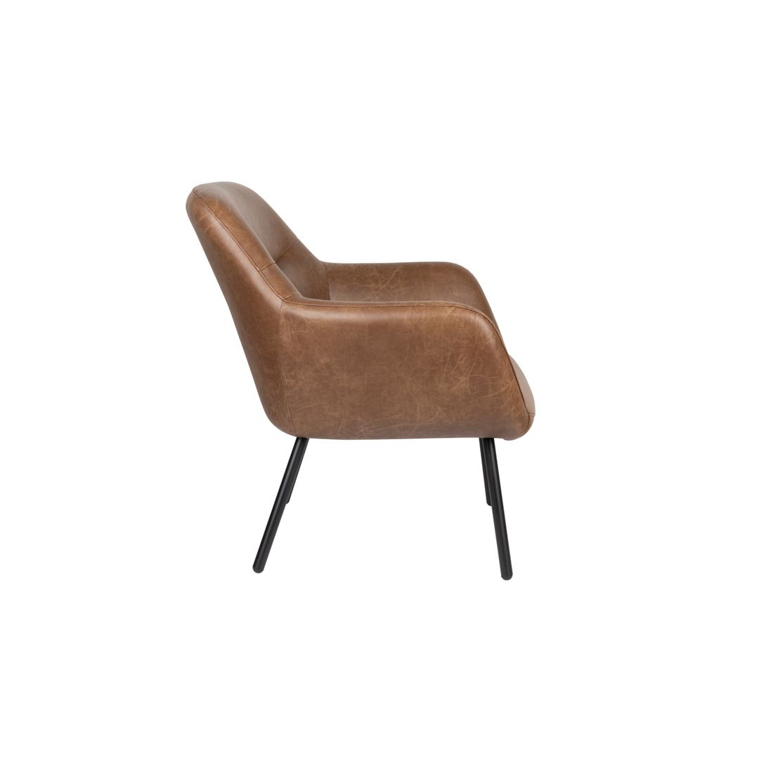 White Label Living Fauteuil Dude Vintage Bruin - KwaliteitWonen.nl