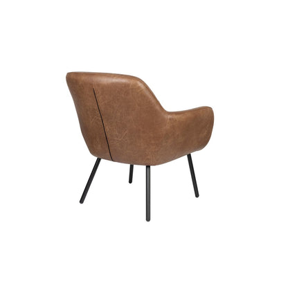 White Label Living Fauteuil Dude Vintage Bruin - KwaliteitWonen.nl