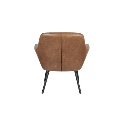 White Label Living Fauteuil Dude Vintage Bruin - KwaliteitWonen.nl
