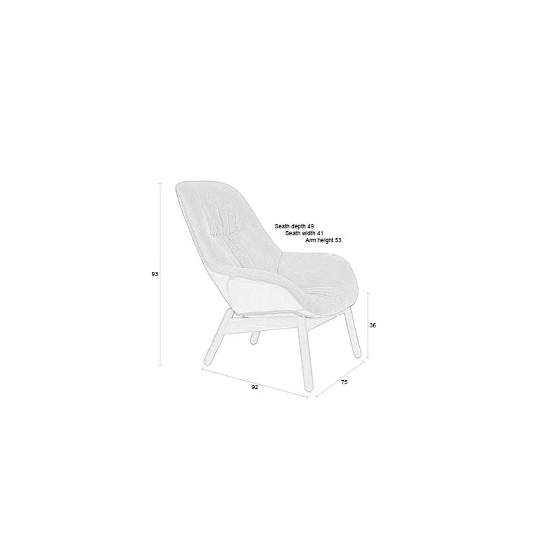 White Label Living Fauteuil Duke - KwaliteitWonen.nl