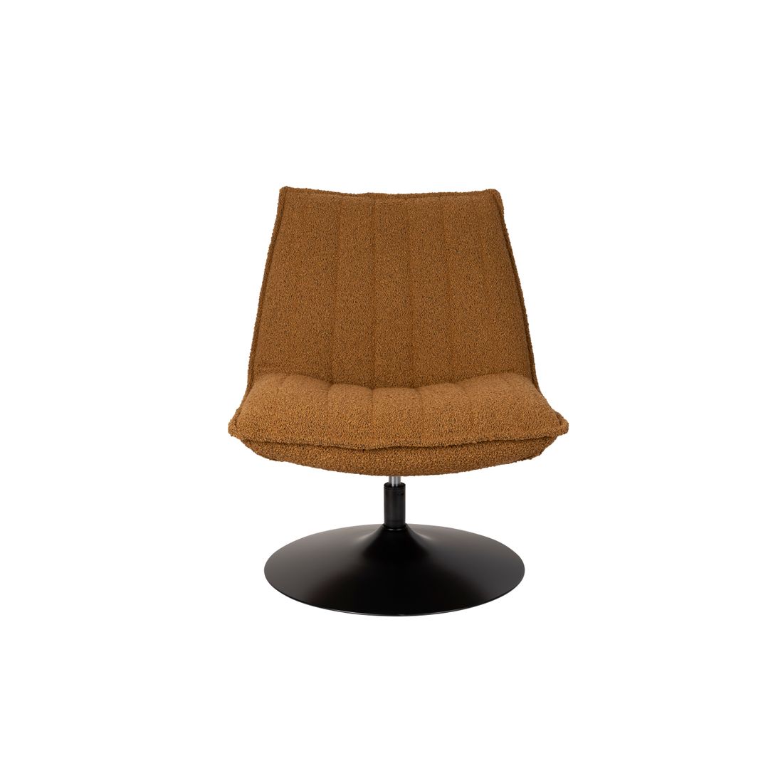 White Label Living Fauteuil Jax Bouclé Bruin - KwaliteitWonen.nl