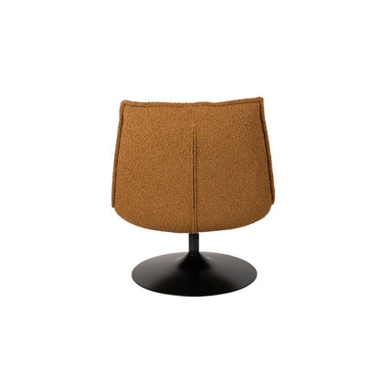 White Label Living Fauteuil Jax Bouclé Bruin - KwaliteitWonen.nl