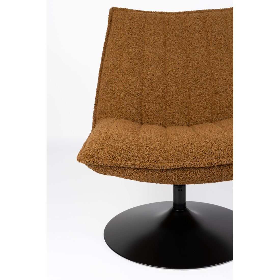White Label Living Fauteuil Jax Bouclé Bruin - KwaliteitWonen.nl