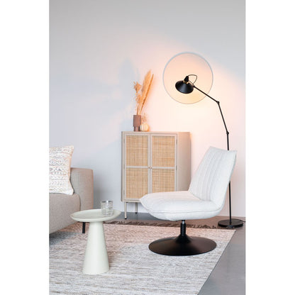 White Label Living Fauteuil Jax Wit Bouclé - KwaliteitWonen.nl