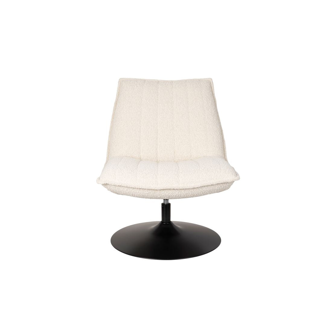 White Label Living Fauteuil Jax Wit Bouclé - KwaliteitWonen.nl