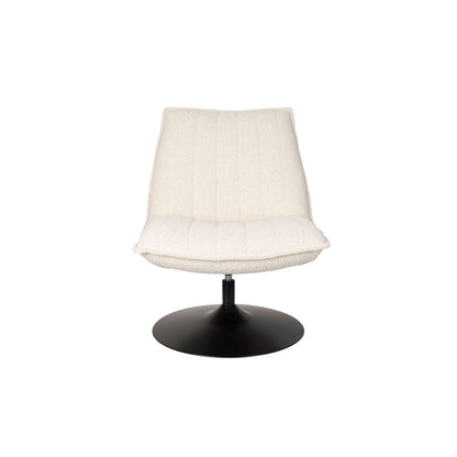 White Label Living Fauteuil Jax Wit Bouclé - KwaliteitWonen.nl