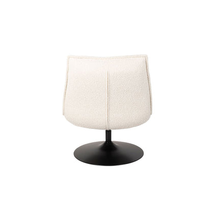 White Label Living Fauteuil Jax Wit Bouclé - KwaliteitWonen.nl