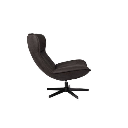 White Label Living Fauteuil John Antraciet - KwaliteitWonen.nl