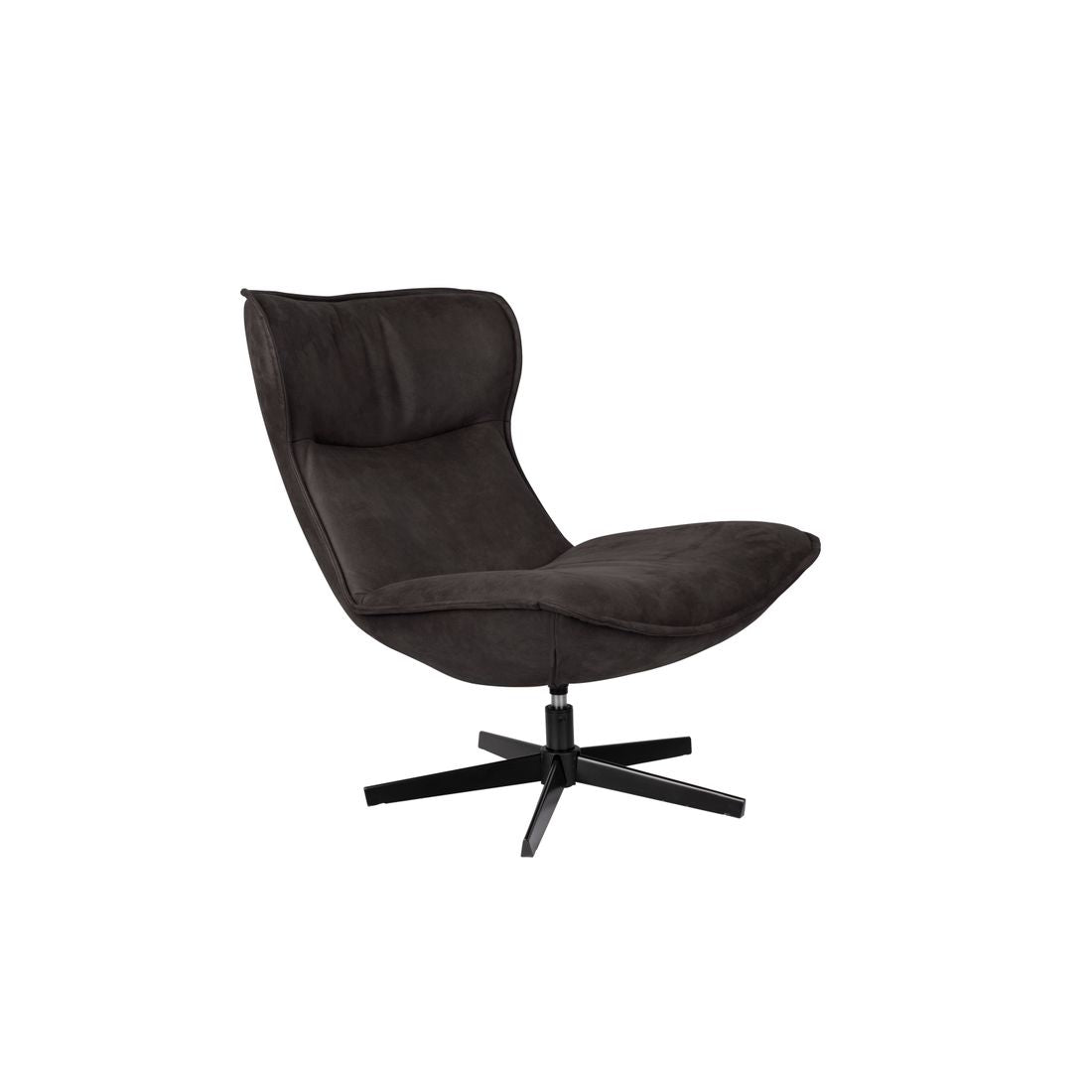 White Label Living Fauteuil John Antraciet - KwaliteitWonen.nl