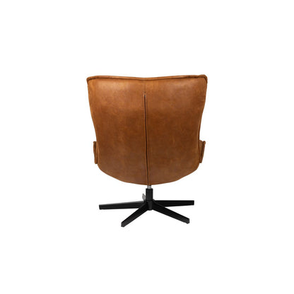 White Label Living Fauteuil John Cognac - KwaliteitWonen.nl