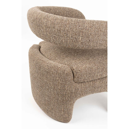 White Label Living Fauteuil Nova Brown - KwaliteitWonen.nl