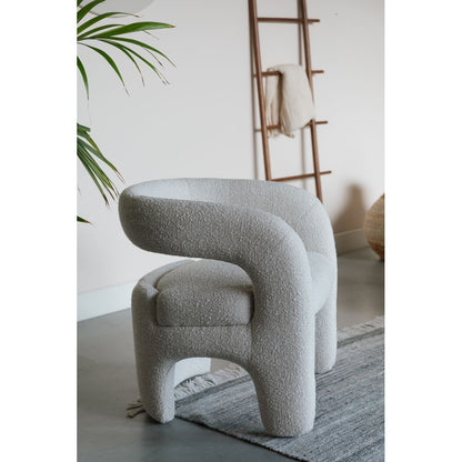 White Label Living Fauteuil Nova Teddy Wit - KwaliteitWonen.nl