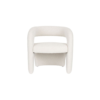 White Label Living Fauteuil Nova Teddy Wit - KwaliteitWonen.nl