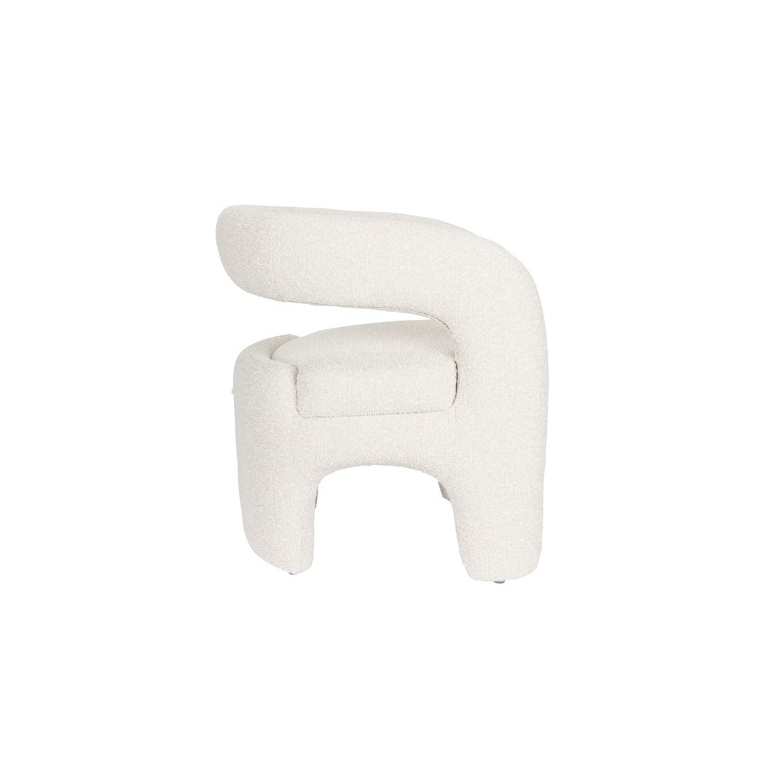 White Label Living Fauteuil Nova Teddy Wit - KwaliteitWonen.nl