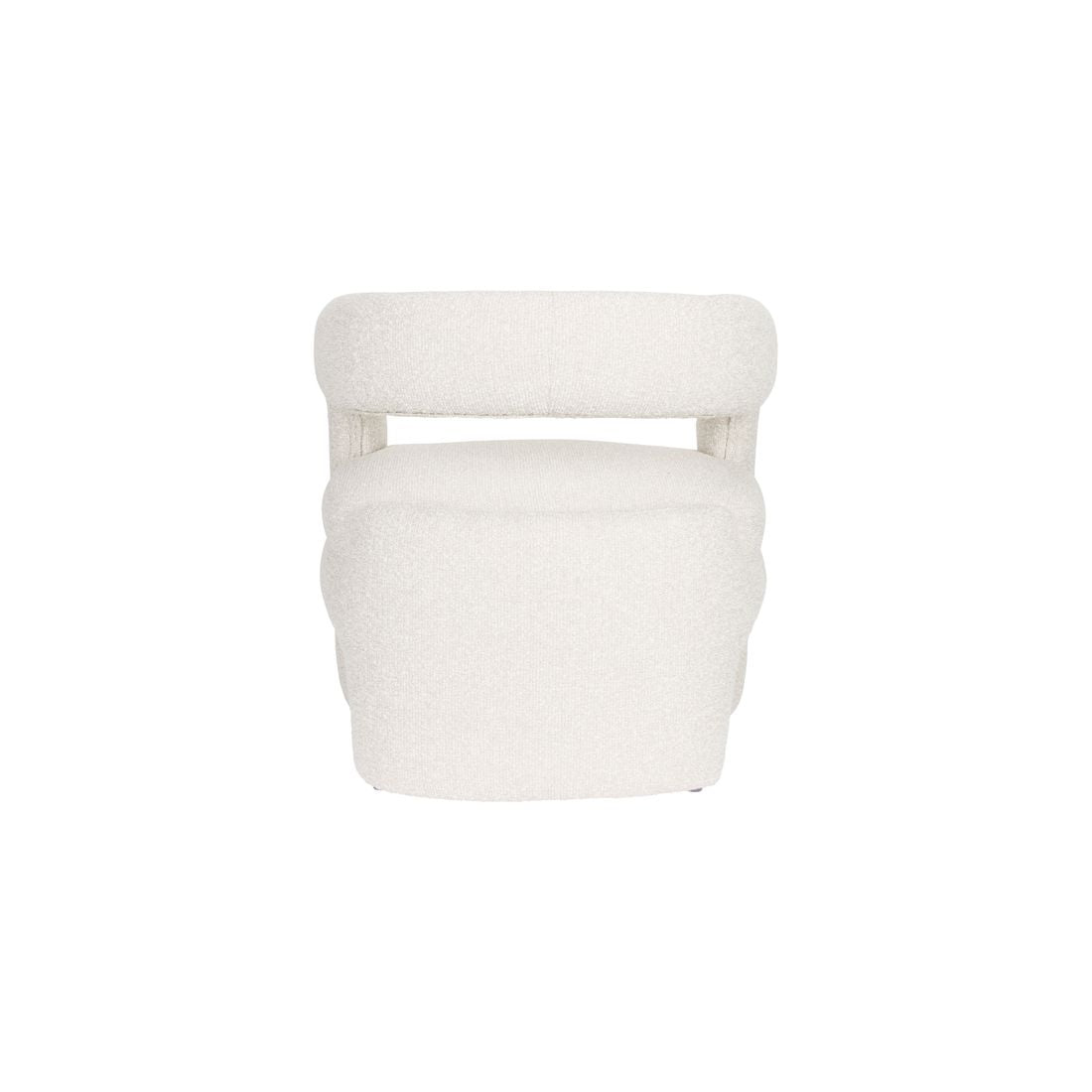 White Label Living Fauteuil Nova Teddy Wit - KwaliteitWonen.nl
