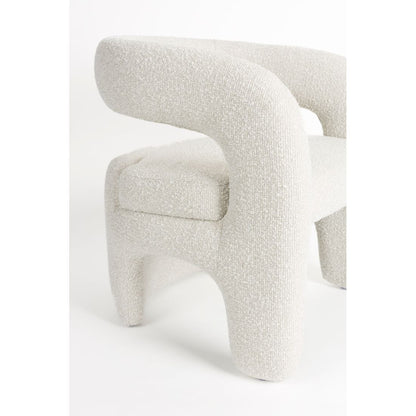 White Label Living Fauteuil Nova Teddy Wit - KwaliteitWonen.nl