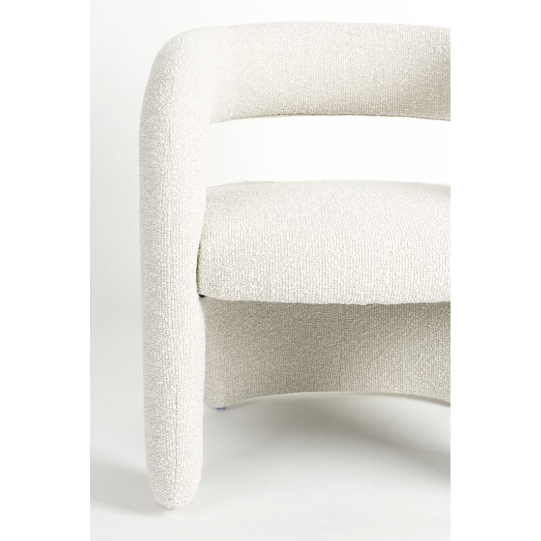 White Label Living Fauteuil Nova Teddy Wit - KwaliteitWonen.nl