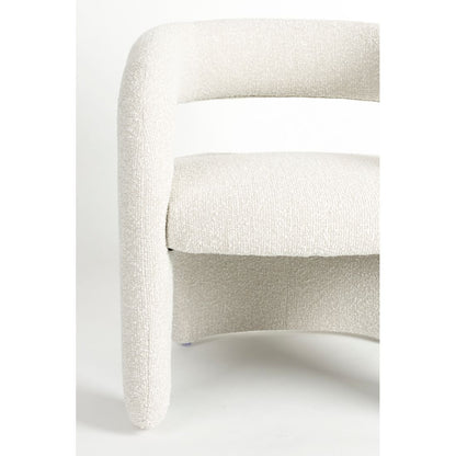White Label Living Fauteuil Nova Teddy Wit - KwaliteitWonen.nl