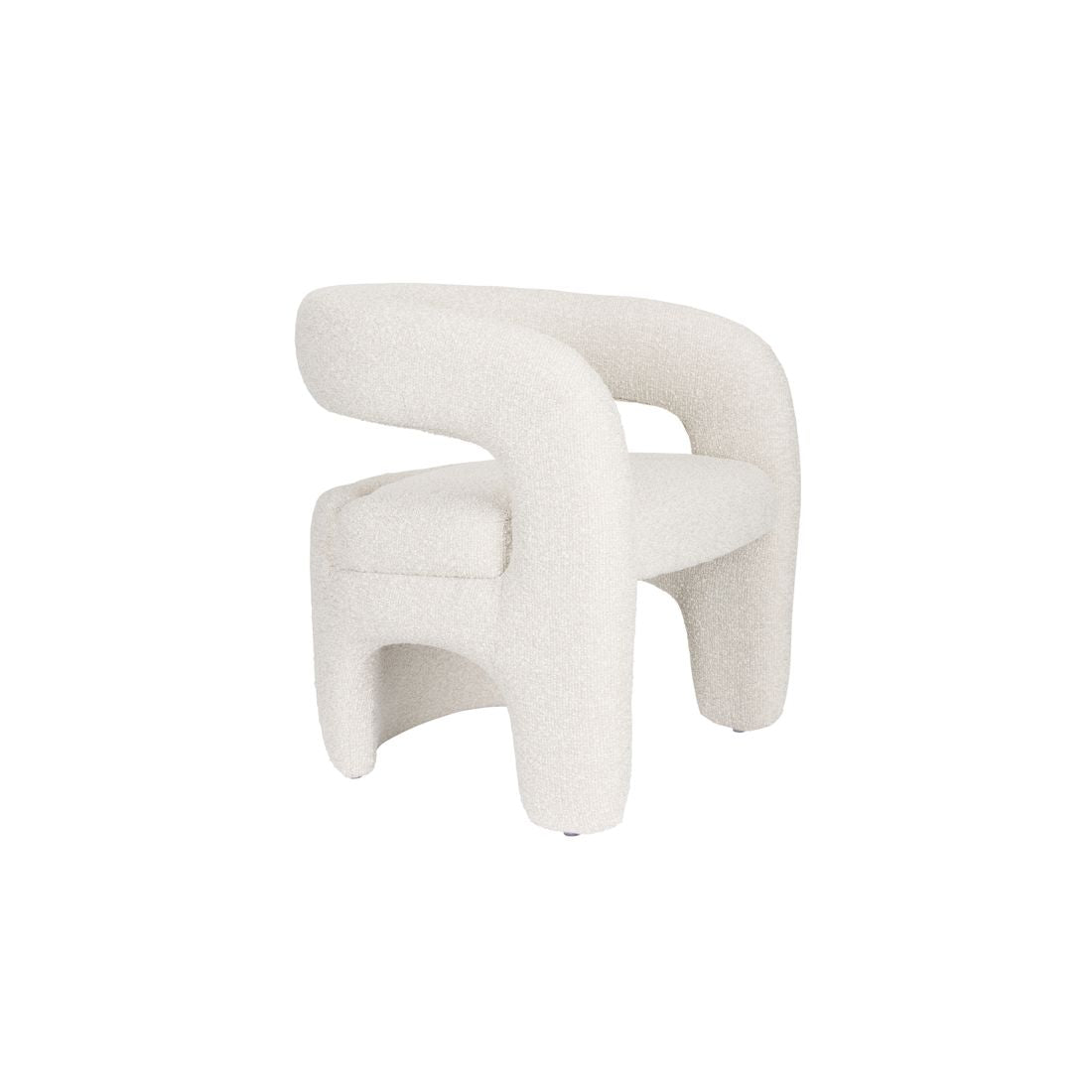 White Label Living Fauteuil Nova Teddy Wit - KwaliteitWonen.nl