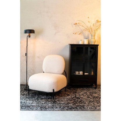 White Label Living Fauteuil Polly Teddy Wit - KwaliteitWonen.nl