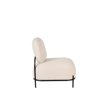 White Label Living Fauteuil Polly Teddy Wit - KwaliteitWonen.nl