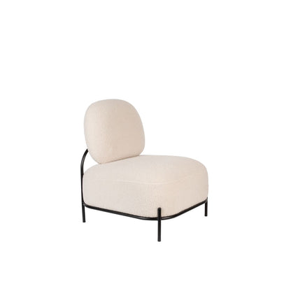 White Label Living Fauteuil Polly Teddy Wit - KwaliteitWonen.nl