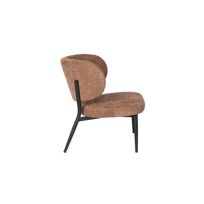 White Label Living Fauteuil Sanne Oranje Bruin - KwaliteitWonen.nl