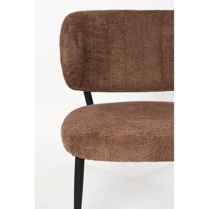 White Label Living Fauteuil Sanne Oranje Bruin - KwaliteitWonen.nl