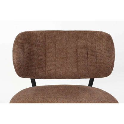 White Label Living Fauteuil Sanne Oranje Bruin - KwaliteitWonen.nl