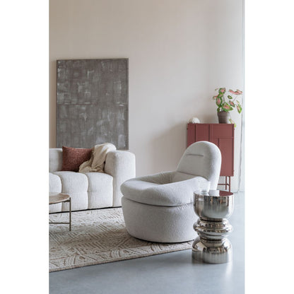 White Label Living Fauteuil Velvoro Wit - KwaliteitWonen.nl