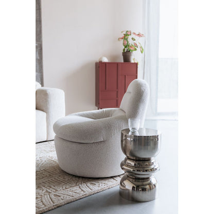White Label Living Fauteuil Velvoro Wit - KwaliteitWonen.nl
