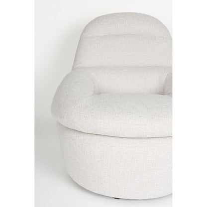 White Label Living Fauteuil Velvoro Wit - KwaliteitWonen.nl