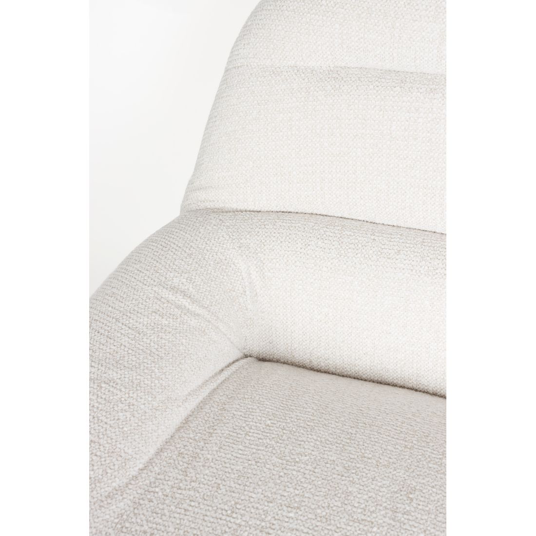 White Label Living Fauteuil Velvoro Wit - KwaliteitWonen.nl
