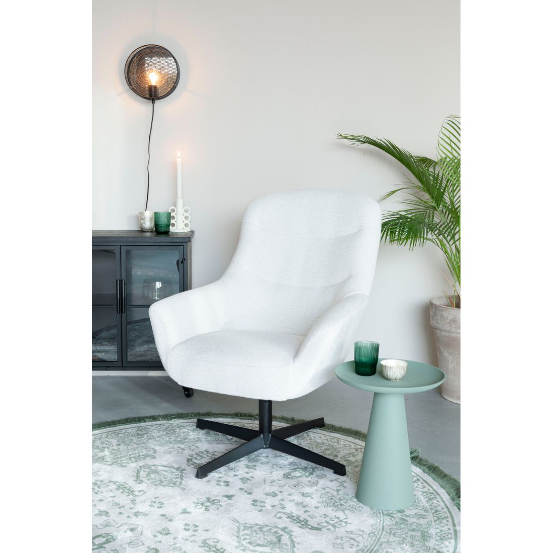 White Label Living Fauteuil Yuki Wit - KwaliteitWonen.nl