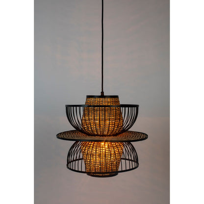White Label Living Hanglamp Carmen Rotan L - KwaliteitWonen.nl