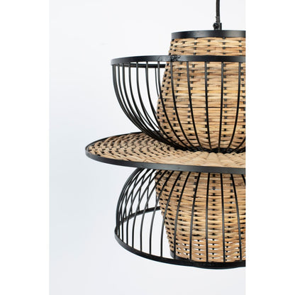 White Label Living Hanglamp Carmen Rotan L - KwaliteitWonen.nl