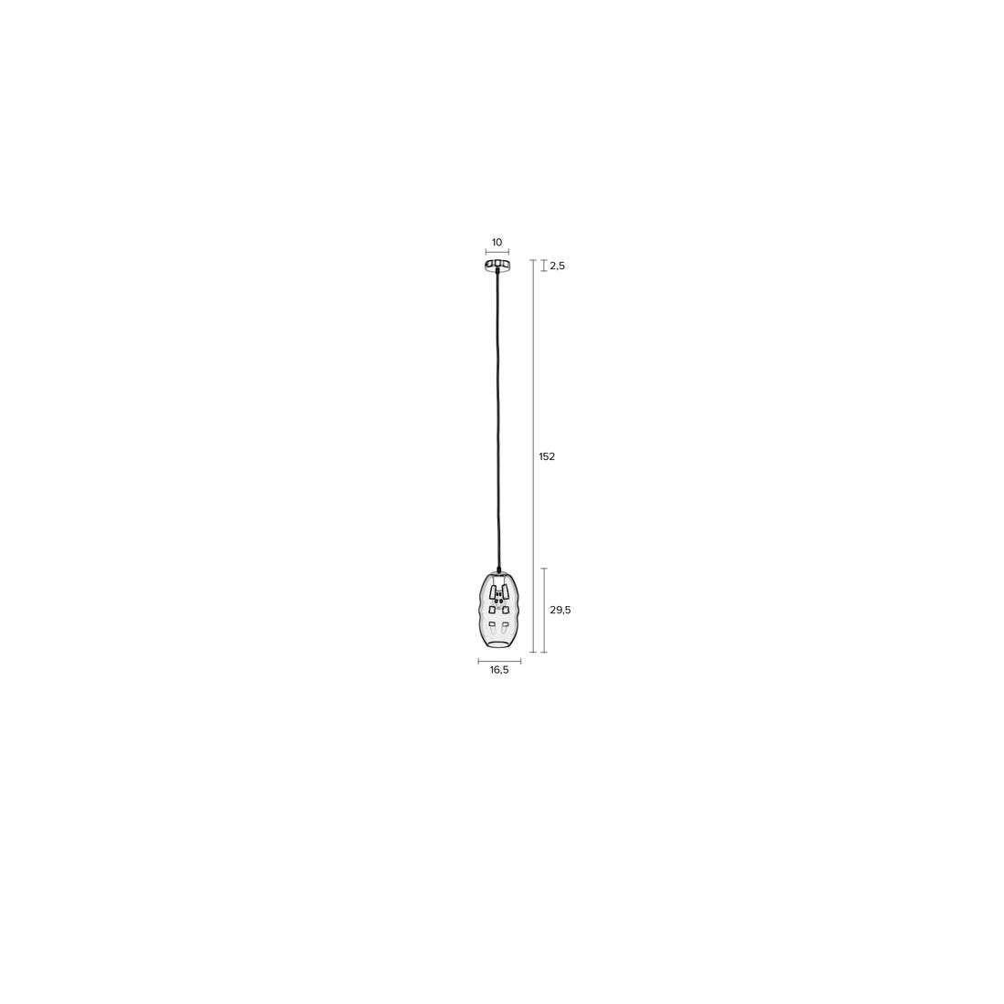 White Label Living Hanglamp Lauren S - KwaliteitWonen.nl