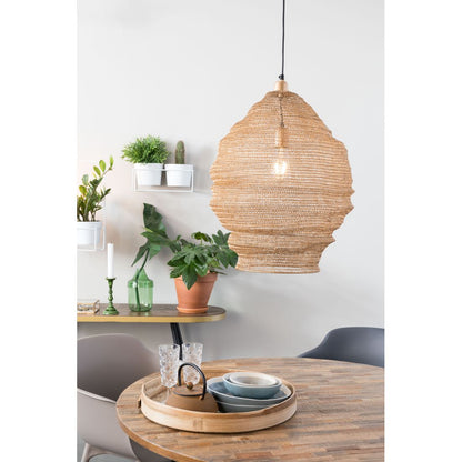 White Label Living Hanglamp Lena Messing L - KwaliteitWonen.nl