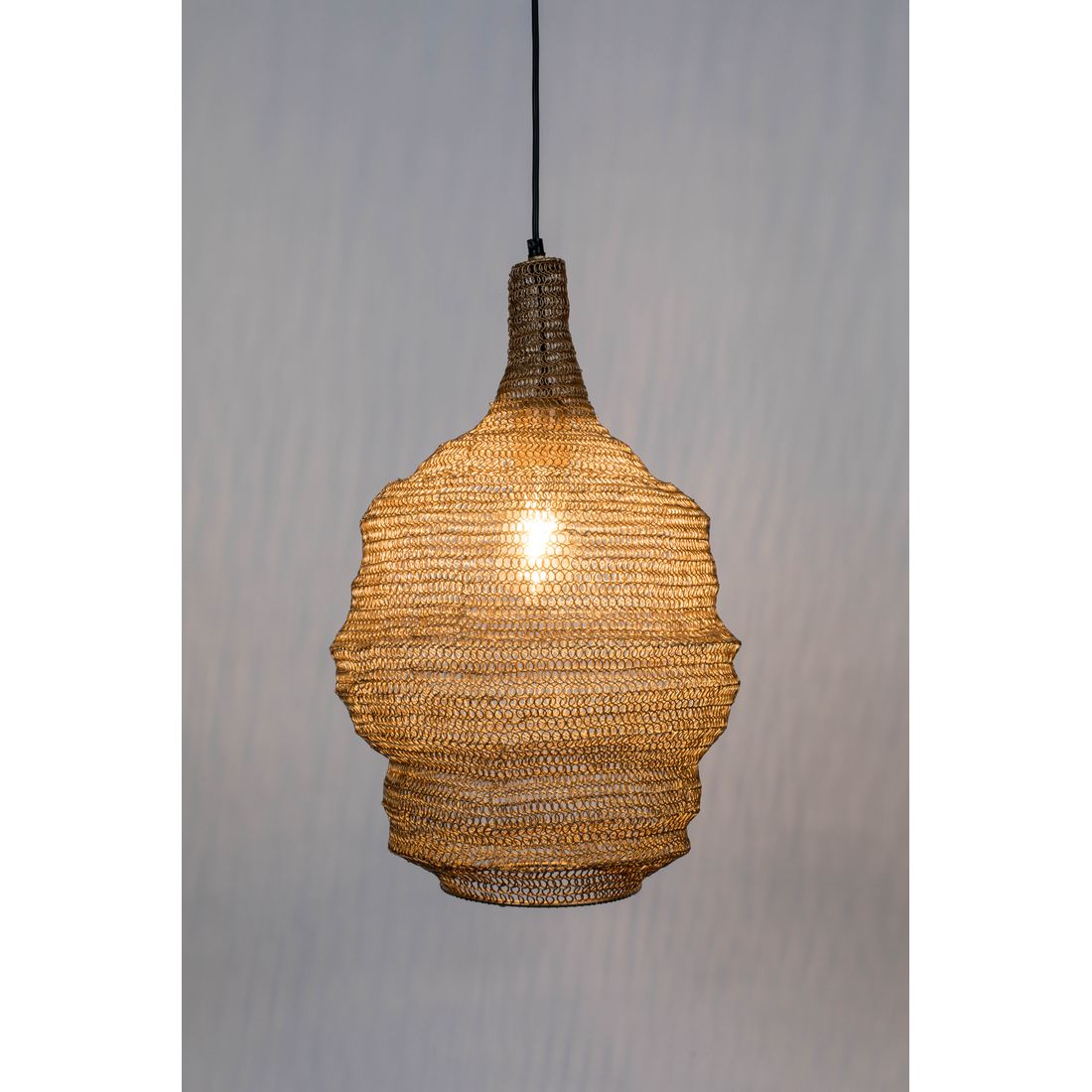 White Label Living Hanglamp Lena Messing M - KwaliteitWonen.nl