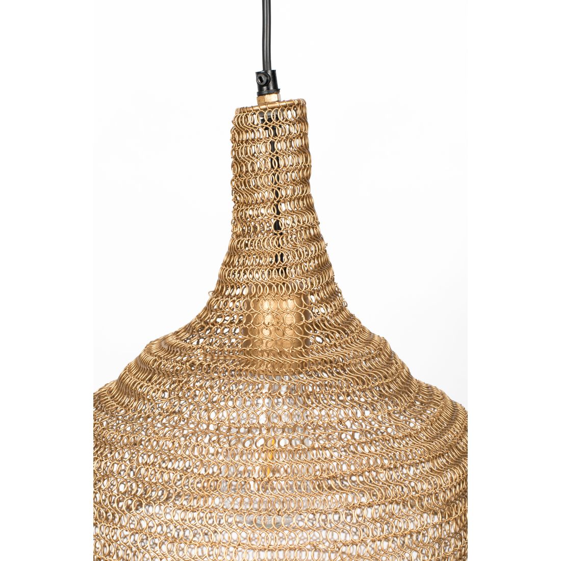 White Label Living Hanglamp Lena Messing M - KwaliteitWonen.nl