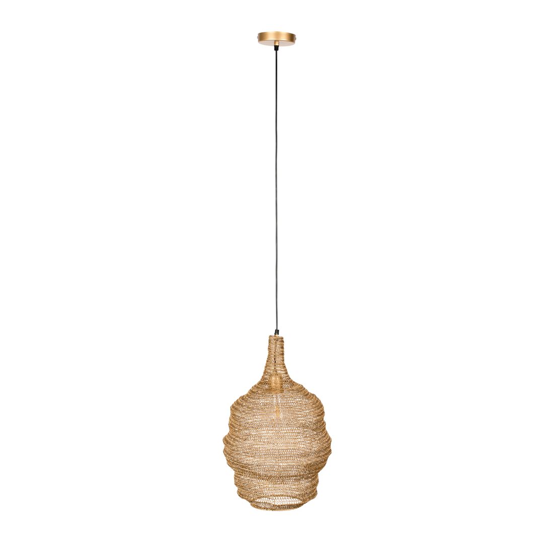 White Label Living Hanglamp Lena Messing M - KwaliteitWonen.nl