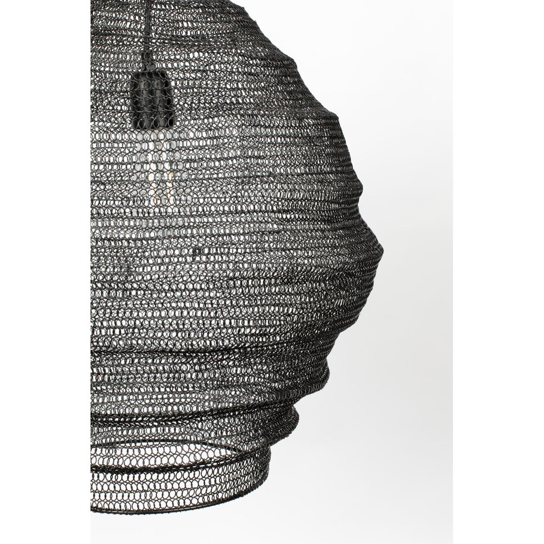White Label Living Hanglamp Lena Zwart L - KwaliteitWonen.nl